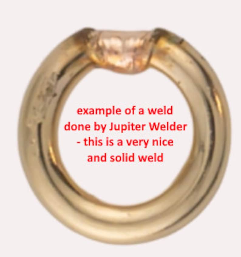 May include: Example of a weld done by Jupiter Welder - this is a very nice and solid weld.