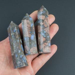 1 Pc Natural Que Sera Crystals Tower, Opal Tower, Gemstone Tower, Crystal Quartz Tower, Energy Tower Obelisk Tower Point wand