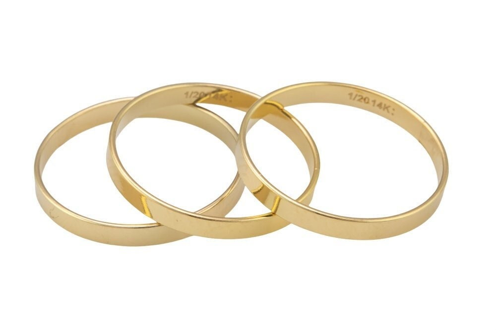 Gold Stackinf Rong's Gold Stack Ring, 14k Gold Filled Ring, Made in USA, Thin Gold Ring, 14k ...