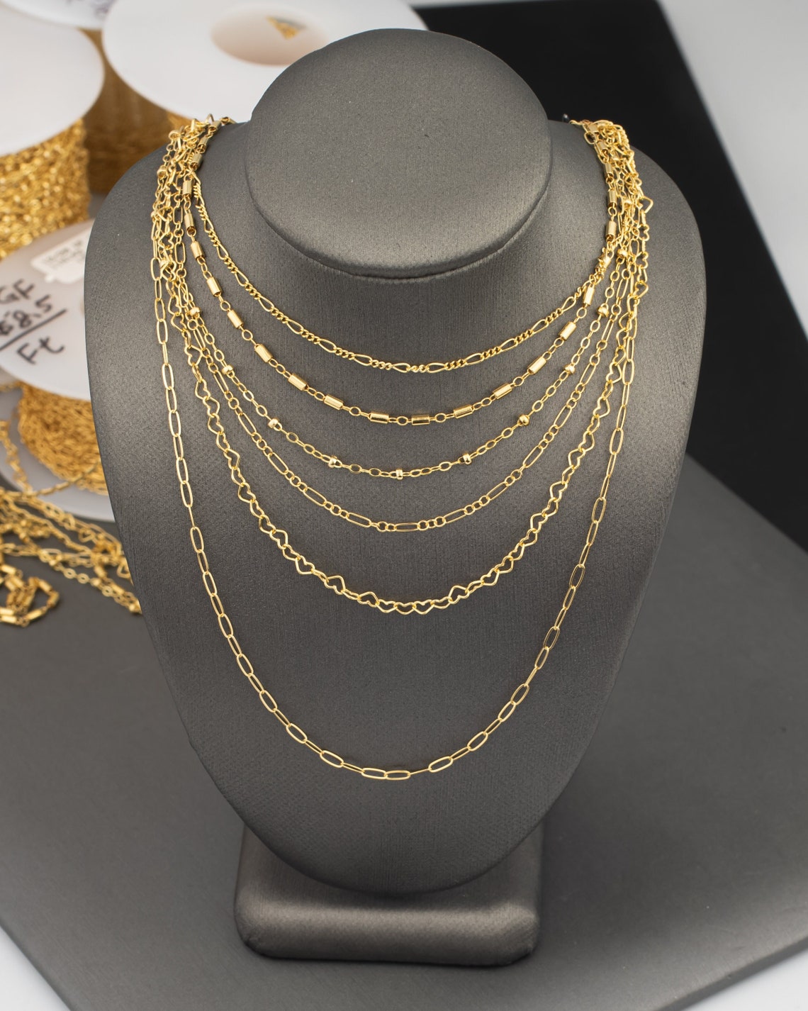 Sample Chain Sets Permanent Jewelry Chain Starter Pack - the FAVORITES Kit - 6 Chains for ...