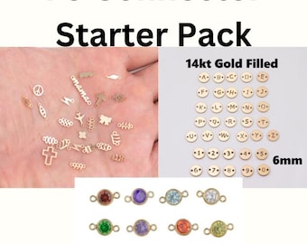 Permanent Jewelry Connector Charm Starter Pack Connectors 14K Gold Filled Connectors