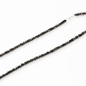 Major League Baseball Black Necklace Natural Black Spinel Necklace 22 Inches Sterling Silver-Very Sparkly image 6