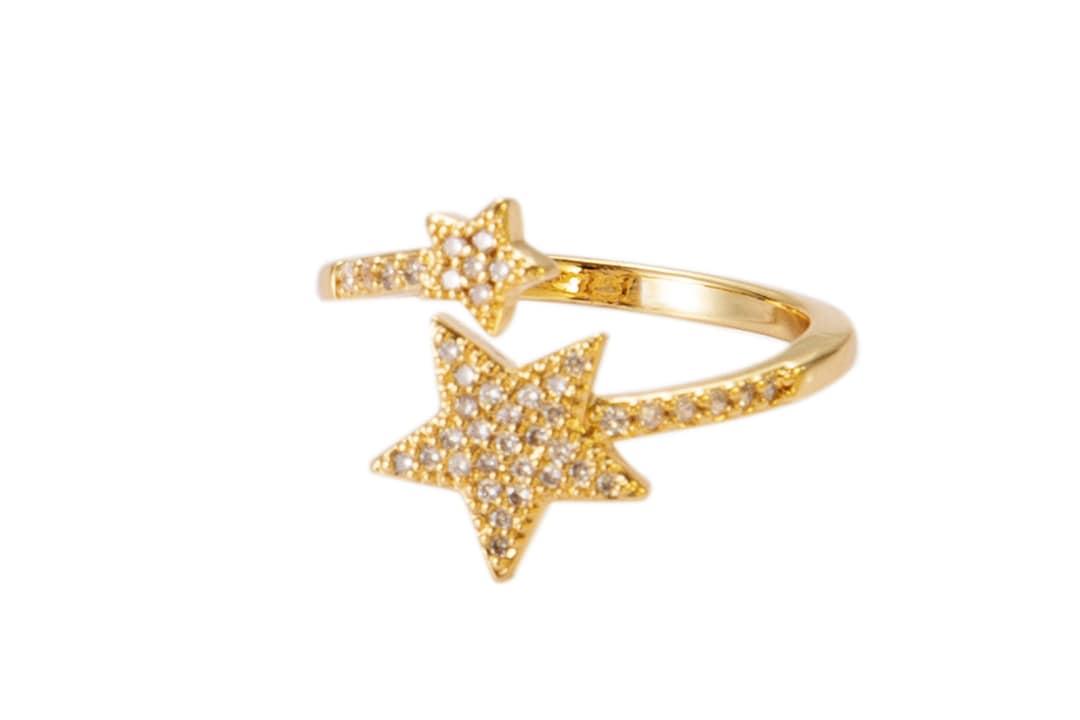 Minimalist Star Ring Dainty Gold Ring Stacking Ring Star - Etsy