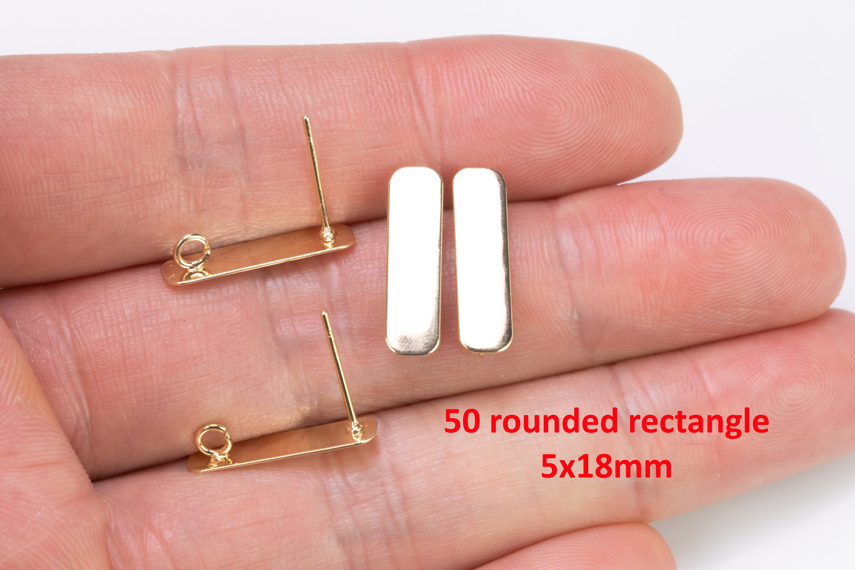 4pcs Earring Stud Findings Earrings Stud Findings Earring Etsy
