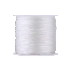 Fiber Elastic HIGH QUALITY EXTRa STRoNG Stretch cord, stretchy cord for bracelets-Generic Size- 1500 feet- Industrial Spool