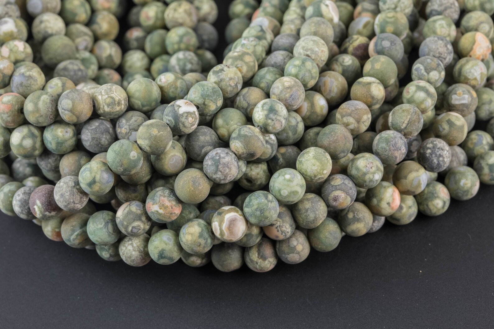 Round Pink Rhyolite Natural Rhyolite Matte Round Full Strand 6mm 8mm 10mm 12mm | Etsy