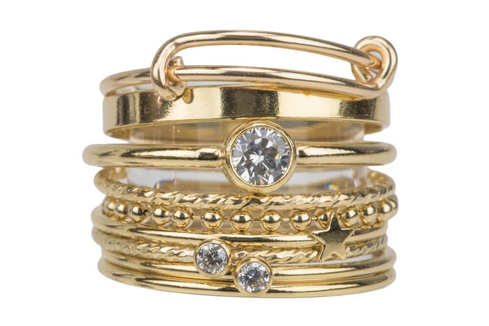 Gold Stackinf Rong's Gold Stack Ring, 14k Gold Filled Ring, Made in USA, Thin Gold Ring, 14k ...