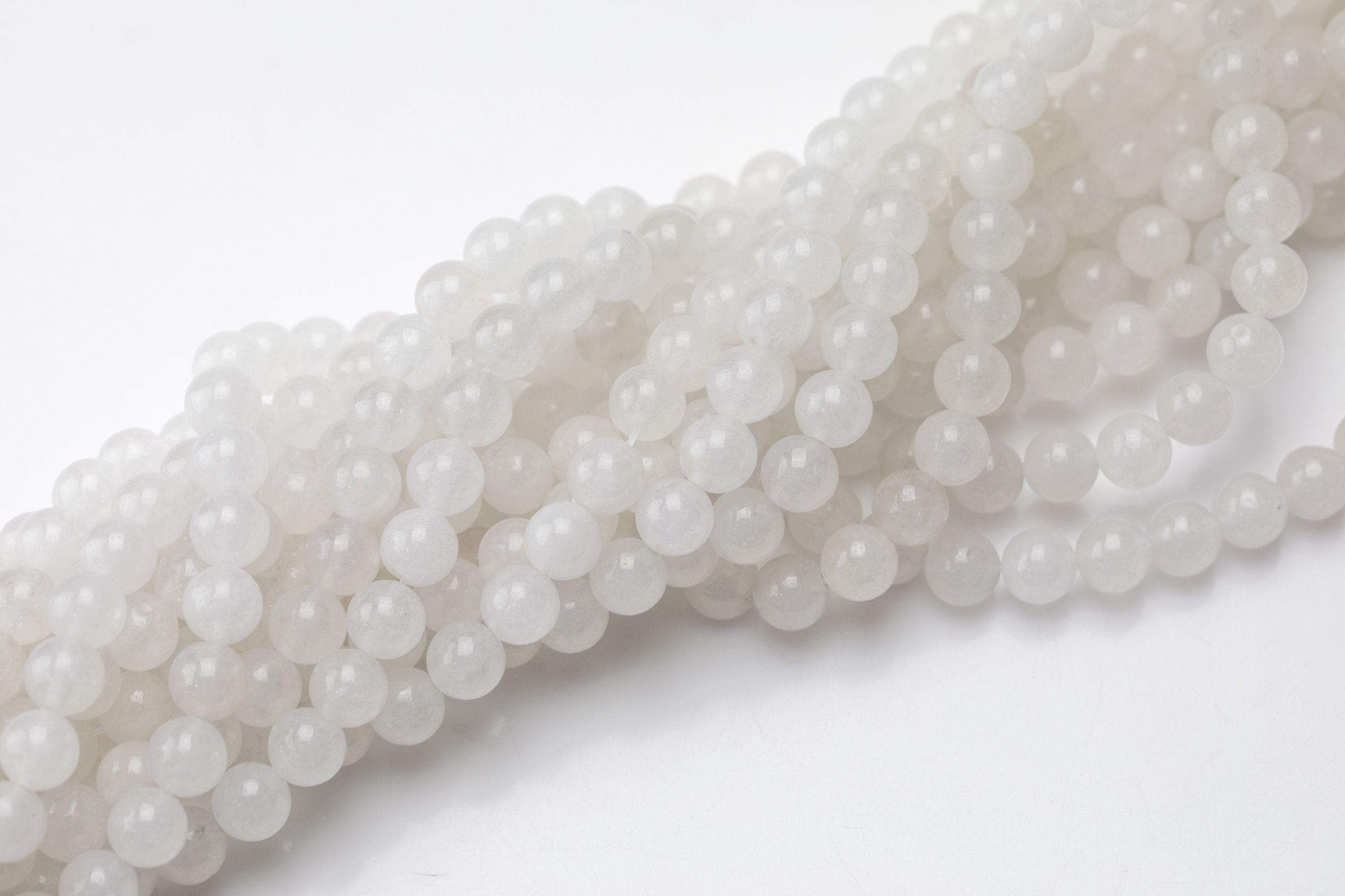 Natural Moonstone Jade Round Beads 4mm 6mm 8mm 10mm 12mm Etsy