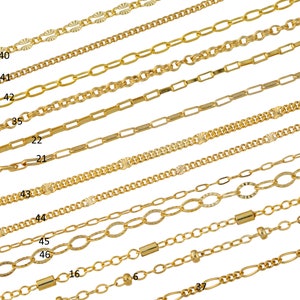 Gold Filled Chain by the Foot USA Made Wholesale Chain, Perfect For Permanent Jewelry Made in USA image 5
