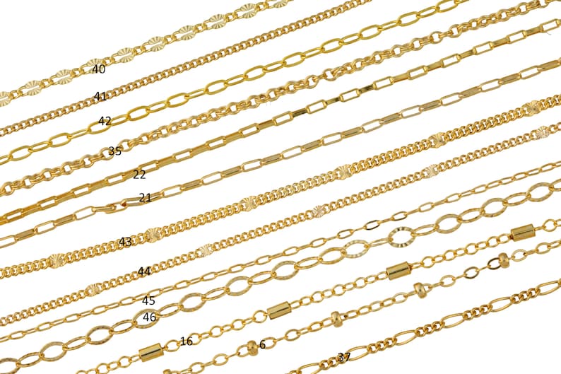 Gold Filled Chain by the Foot USA Made Wholesale Chain, Perfect For Permanent Jewelry Made in USA image 5