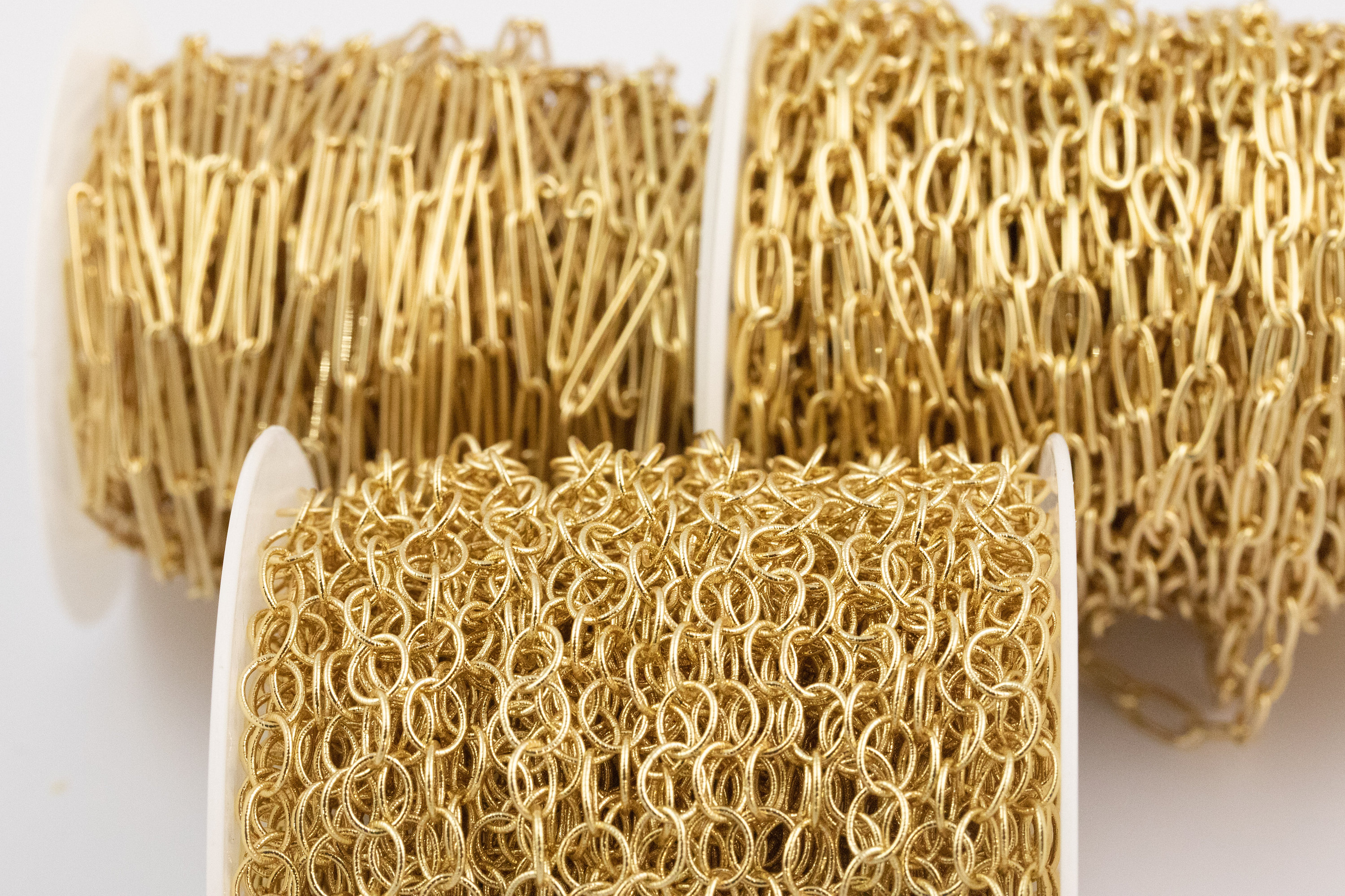 14k Gold Plated Paperclip Chains Tarnish Resistant Paperclip Etsy