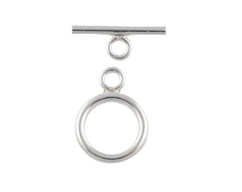 Sterling Silver Toggle- 9mm-, 925 Lobster Clasp- 1 set per order