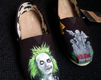 Toms Shoes Customized Beetlejuice