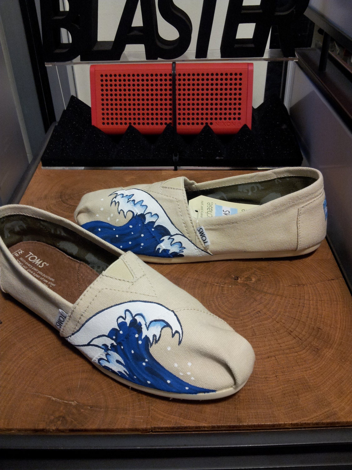 Toms Shoes Customized Waves Japanese Etsy Singapore