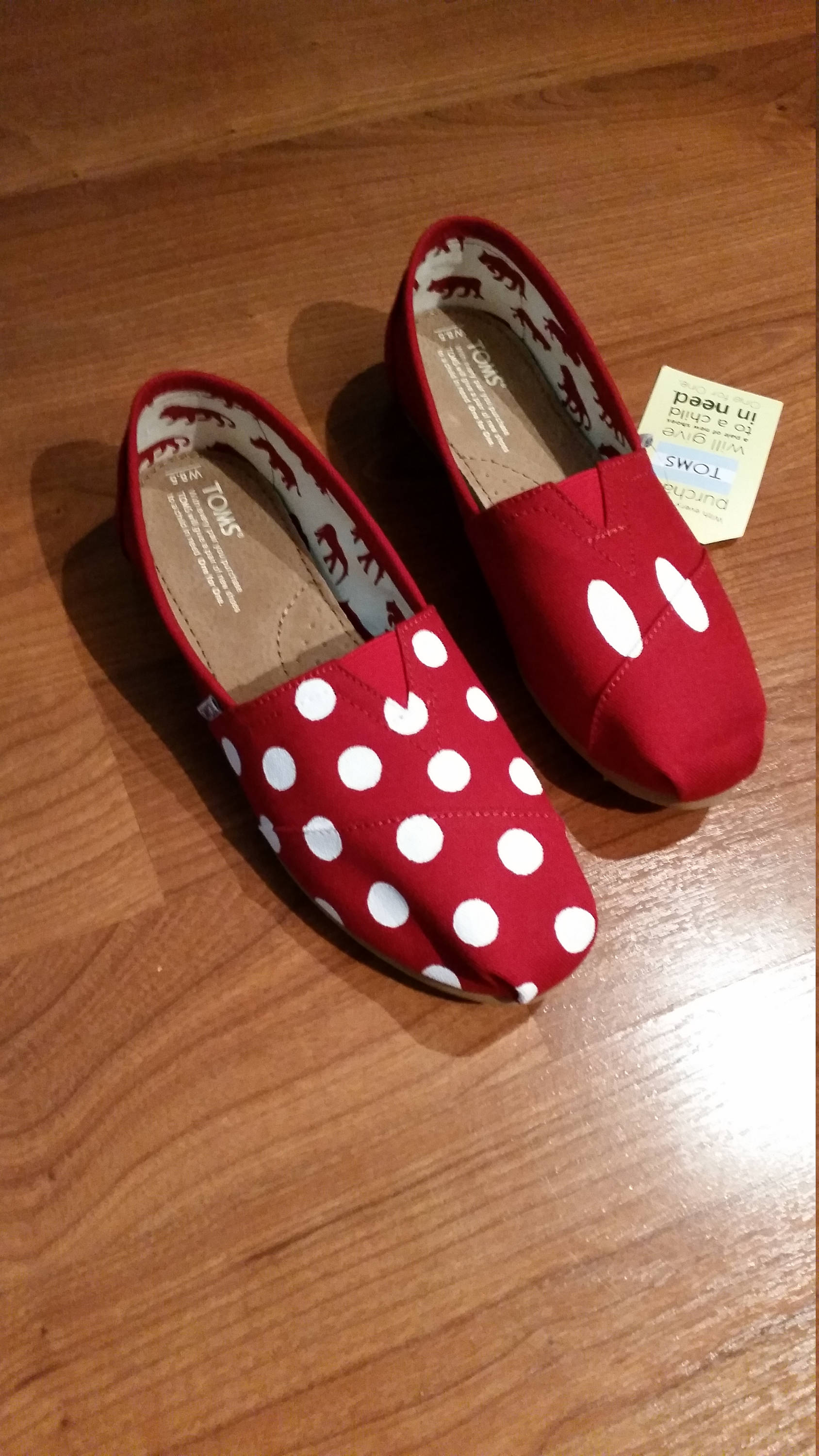 Toms Shoes Customized Mickey Minnie Disney Toddler