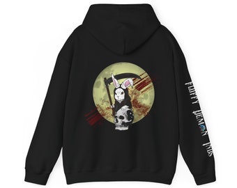 Fluffy Demon Bunny Reaper Oni Ki Kai Unisex Heavy Blend™ Hooded Sweatshirt