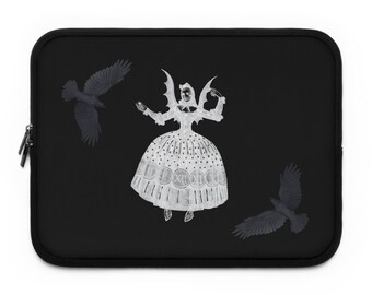 Ravens & the Bat Princess Print Laptop Sleeve