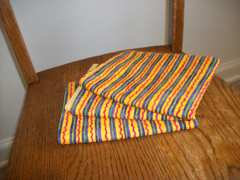 Cotton Flannel Baby Burp Cloths Set of Three for girl or boy Etsy