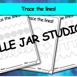 Preschool Line Tracing Worksheets | Learn to Trace Lines | Homeschool Printable Activities | Toddler Pre-Handwriting Practice PDF Pack 2!
