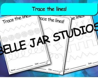 Preschool Line Tracing Worksheets | Learn to Trace Lines | Homeschool Printable Activities | Toddler Pre-Handwriting Practice PDF Pack 2!