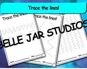 Preschool Line Tracing Worksheets | Learn to Trace Lines | Homeschool Printable Activities | Toddler Pre-Handwriting Practice PDF Pack 1!