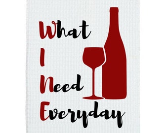 Wine Kitchen Towel Gift