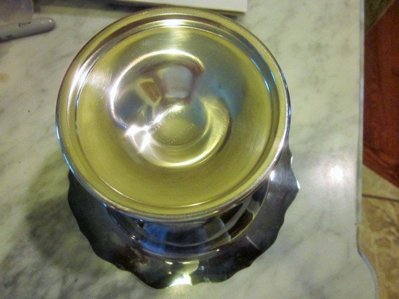 1955 Vtg Reed /& Barton Silverplate Tara Hall #1109 Pedestal Compote Candy Dish --CA