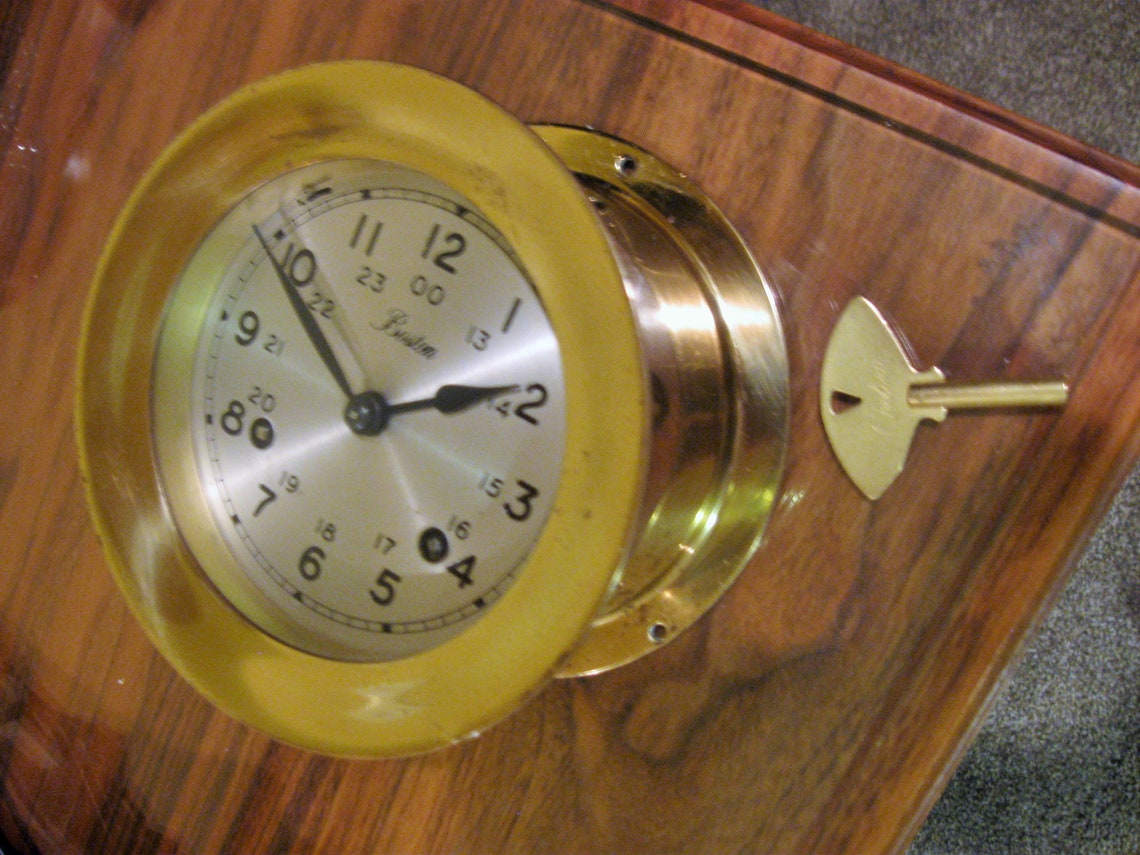 Chelsea vintage Ships Bell clock Boston model4 1/2 Etsy