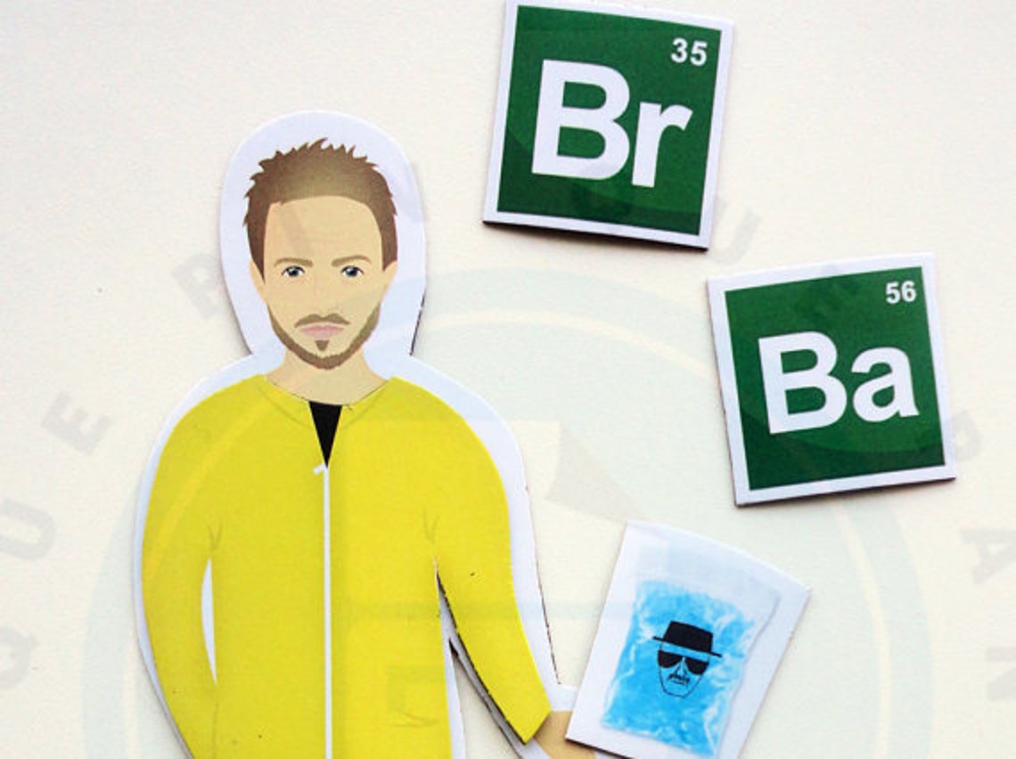 JESSE PINKMAN Inspired Fridge Breaking Bad Paper Etsy