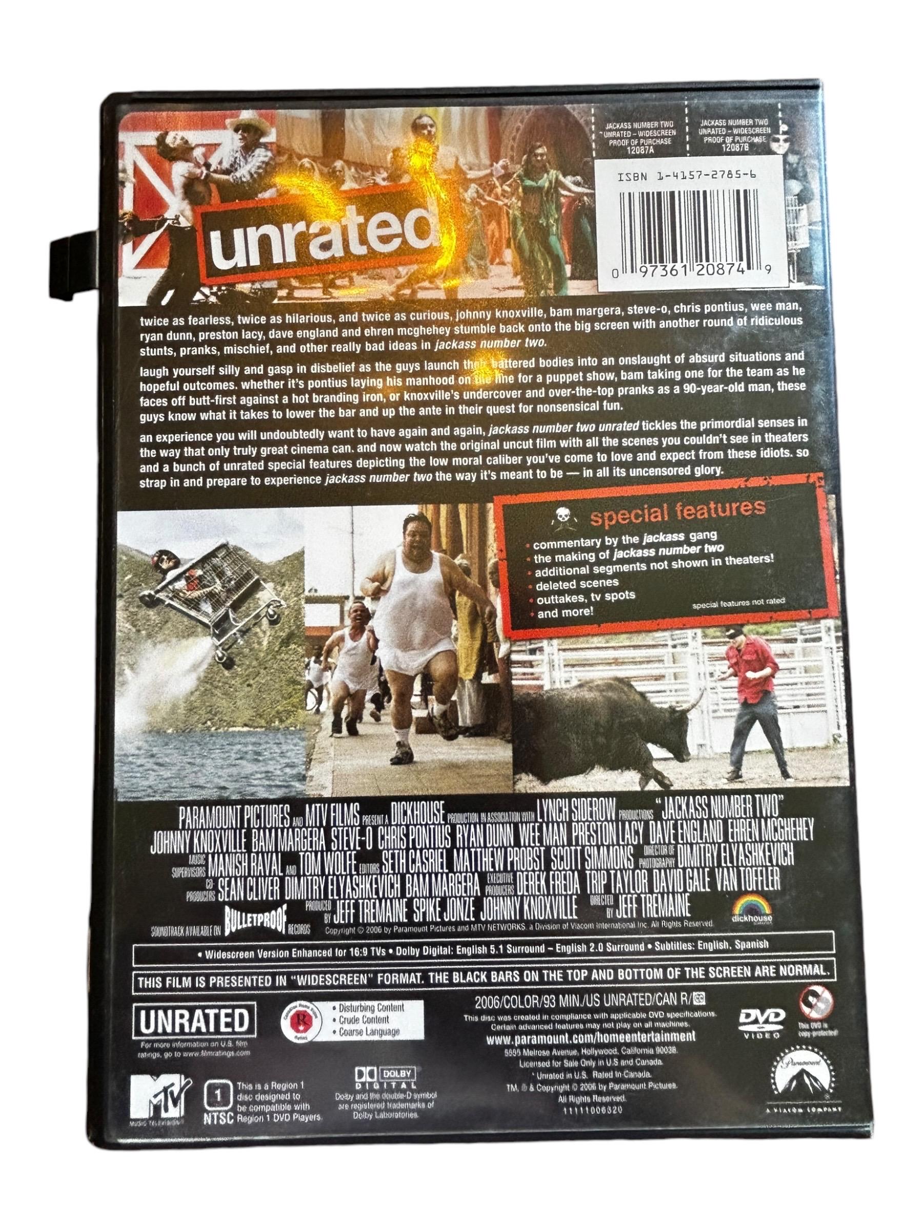 その他 Mtv Jackass 2 &amp; 3 [DVD] Jackass 2, 2.5 & 3 Movies 3 DVD Lot ~ Unrated ~ Johnny Knoxville