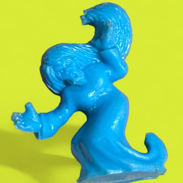 1991 Monster in My Pocket Blue Siren Meg #79, Shreddies Canada Exclusive Cereal Box Toy 1.25”