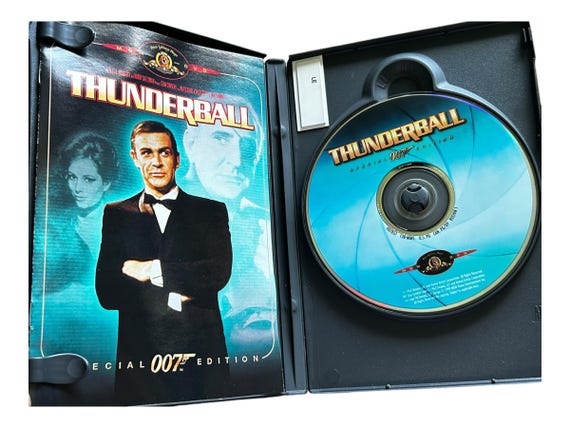 Pyramid International Tela Locandina Film James Bond Thunderball | 32 X 44 Cm | Quadro Su Tela Per Parete, Decorazione Vintage