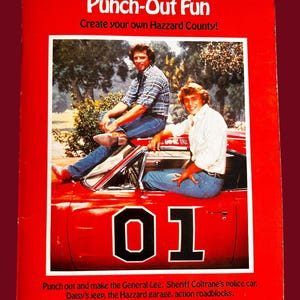 The Dukes of Hazzard Punch-Out Fun 1982 Broché Créez votre propre Hazzard County Mint !
