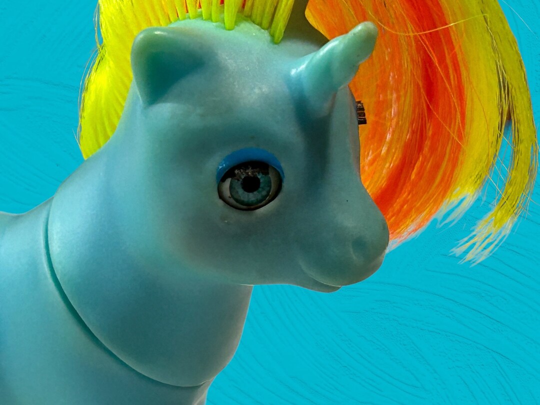 Vintage 1986 My Little Pony Baby Ribbon Unicorn Beddy Bye Eyes MLP G1 ...