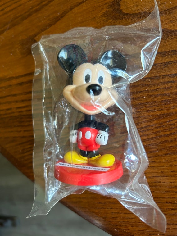 Vintage Disney Mickey Mouse Bobble Head Kellogg's Cereal Toy New