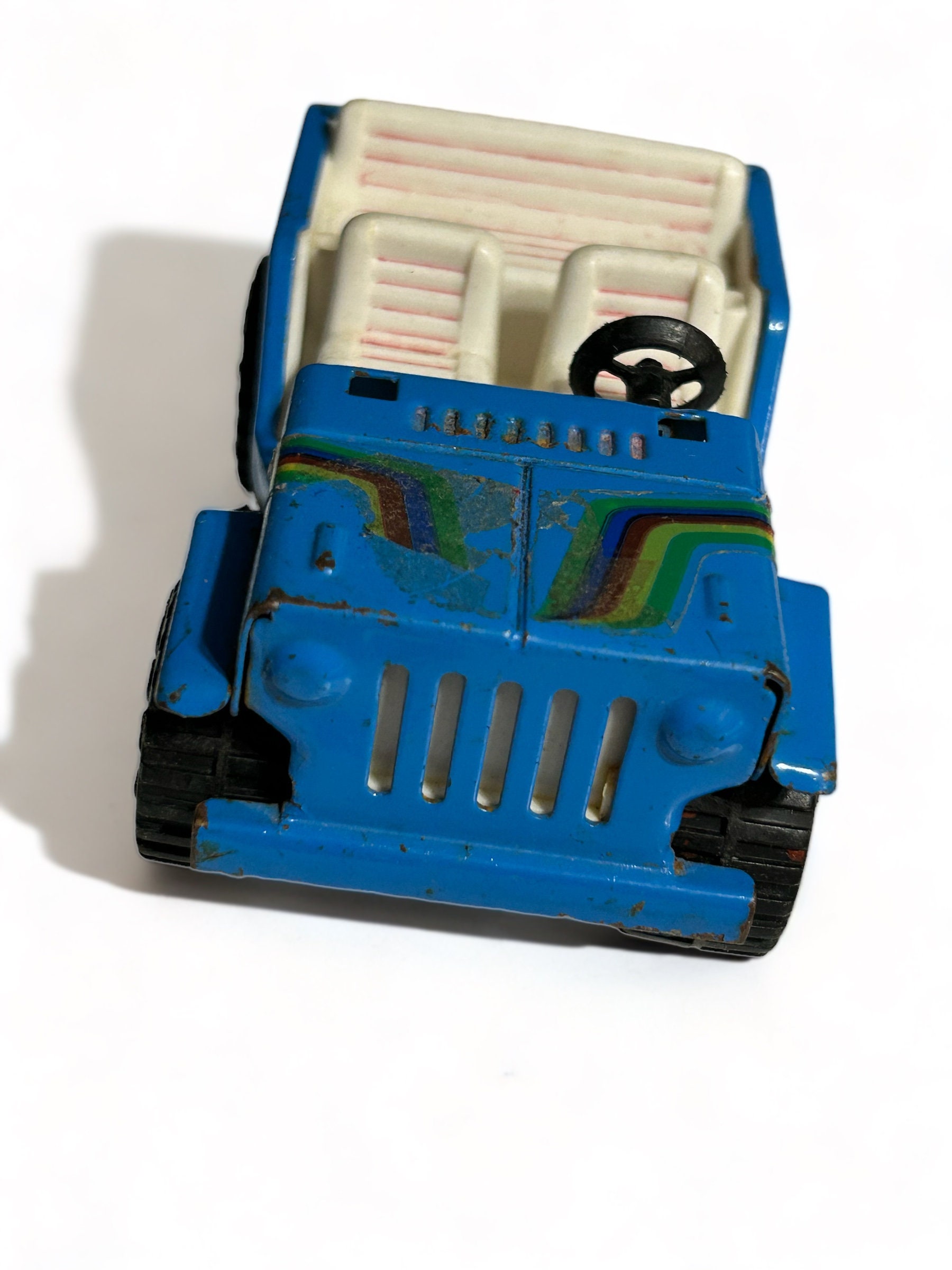 1980s Vintage Buddy L Jeep Blue Japan Vintage Toy Car Diecast M253