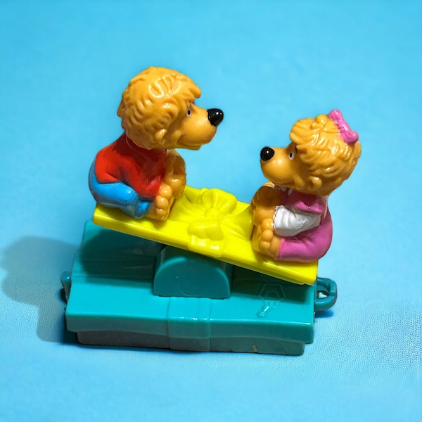 Vintage 1994 McDonalds Berenstain Bears Seasaw Kids Happy Meal Toy