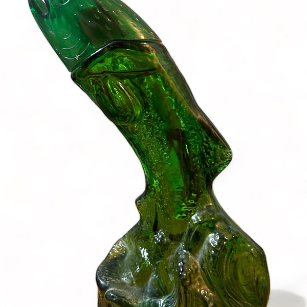 Green Glass Bottle Etsy