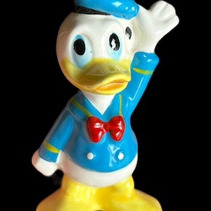 Vintage Mid Century Walt Disney Productions Japan Donald Duck Porcelain Figurine
