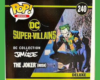 Funko the Joker Hush Funko Pop 240 DC Super Villains Deluxe Jim