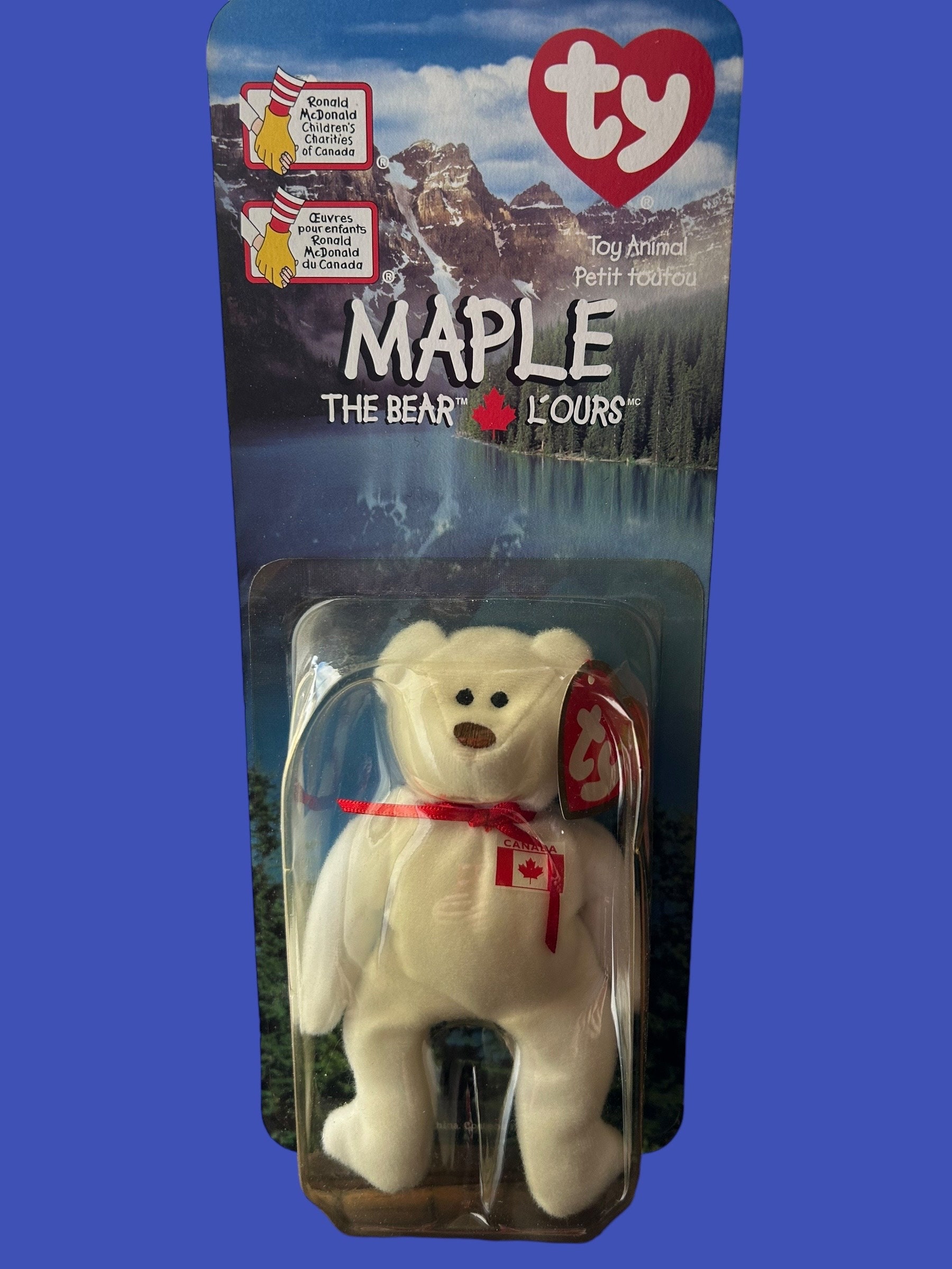 Rare Teenie Beanie Baby Mcdonalds Britannia '96 Glory Maple