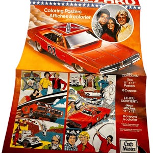 Herzöge von Hazzard Ausmalpapier, Sammlerlot