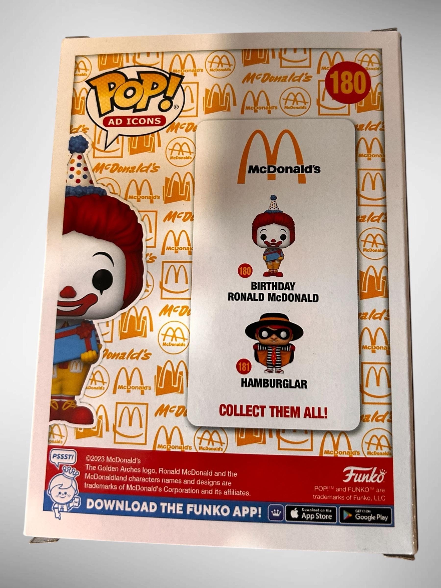 Funko POP! Ad Icons Mcdonald's Birthday Ronald Mcdonald #180