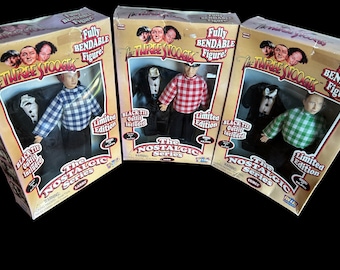1997 the Three Stooges the Nostalgic Series Moe Larry Curly