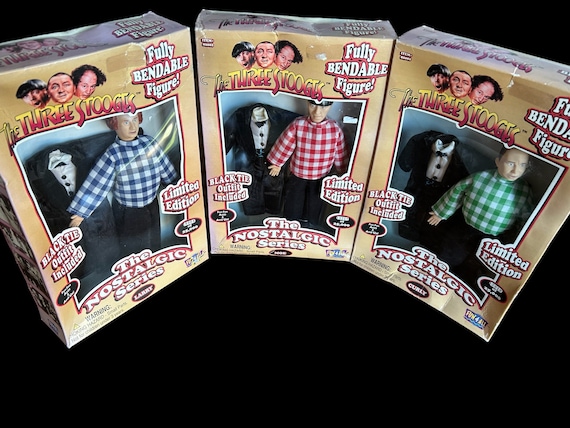 1997 the Three Stooges the Nostalgic Series Moe Larry Curly