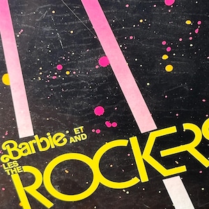 Vintage draagtas voor modepop BARBIE en de ROCKERS, alleen in 1985 opbergruimte