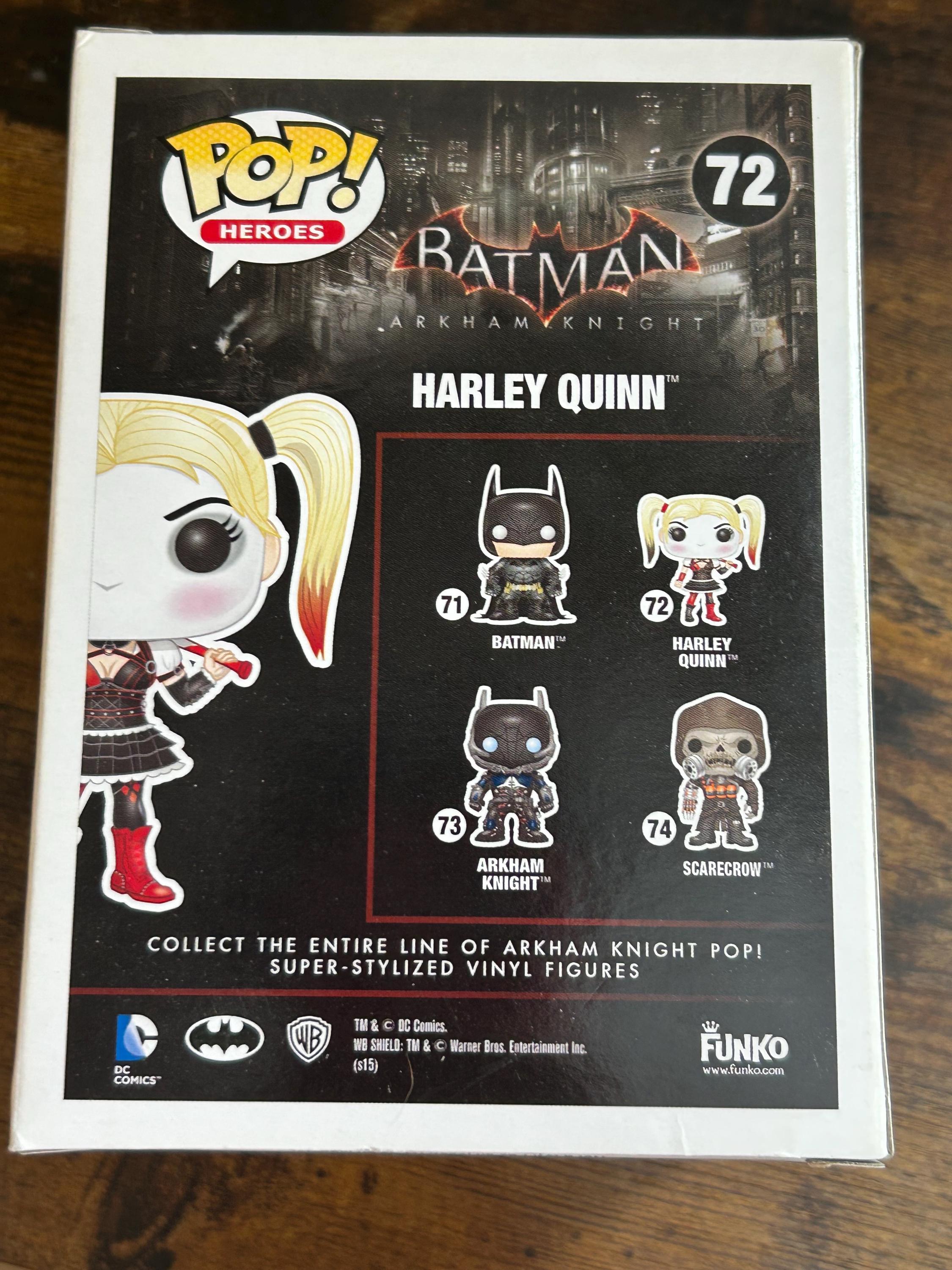Harley Quinn Batman Arkham Knight FUNKO POP! Heroes #72 - Etsy