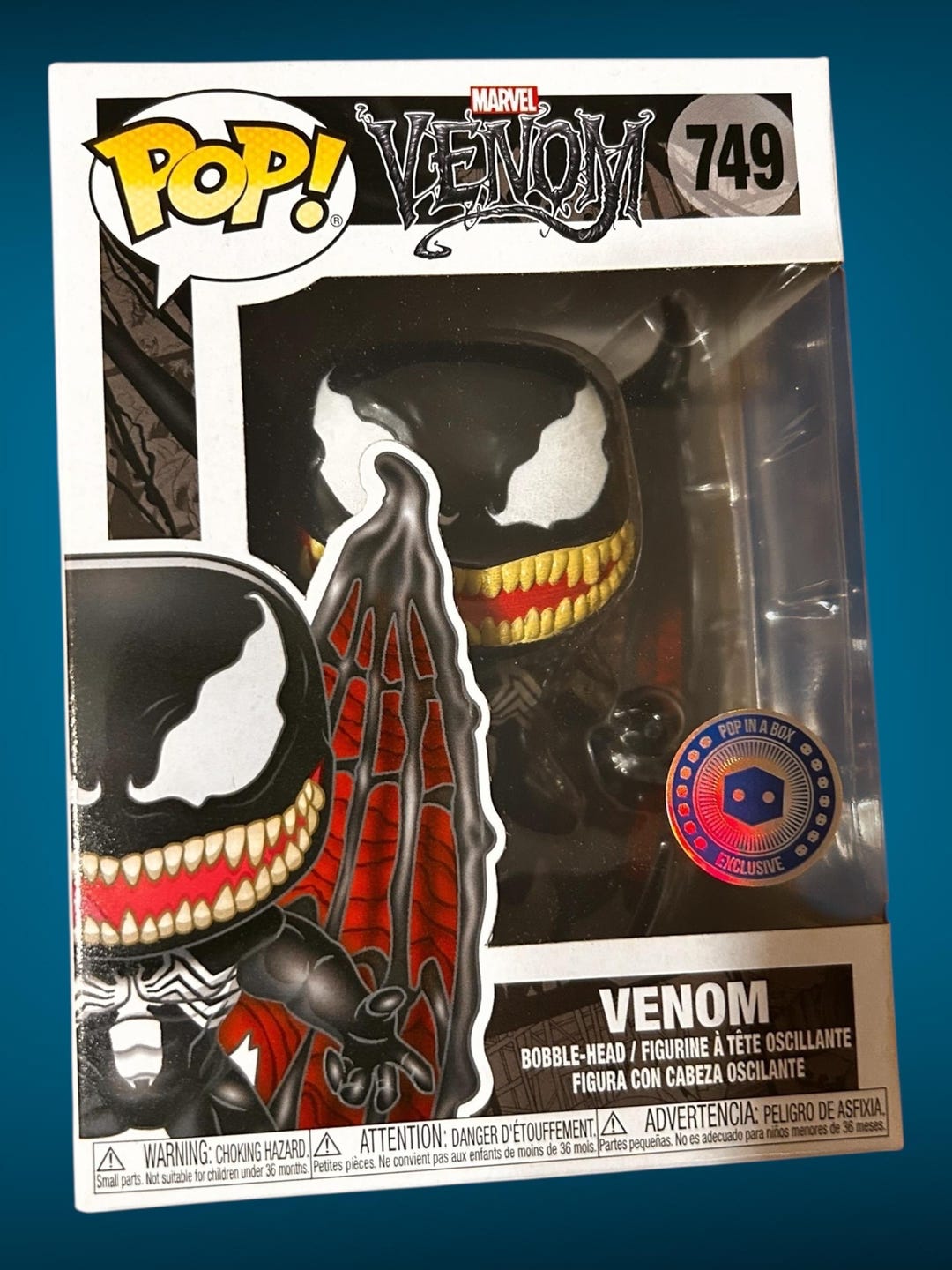 Marvel Venom #749 Pop in A Box Exclusive Funko Pop Winged Venom