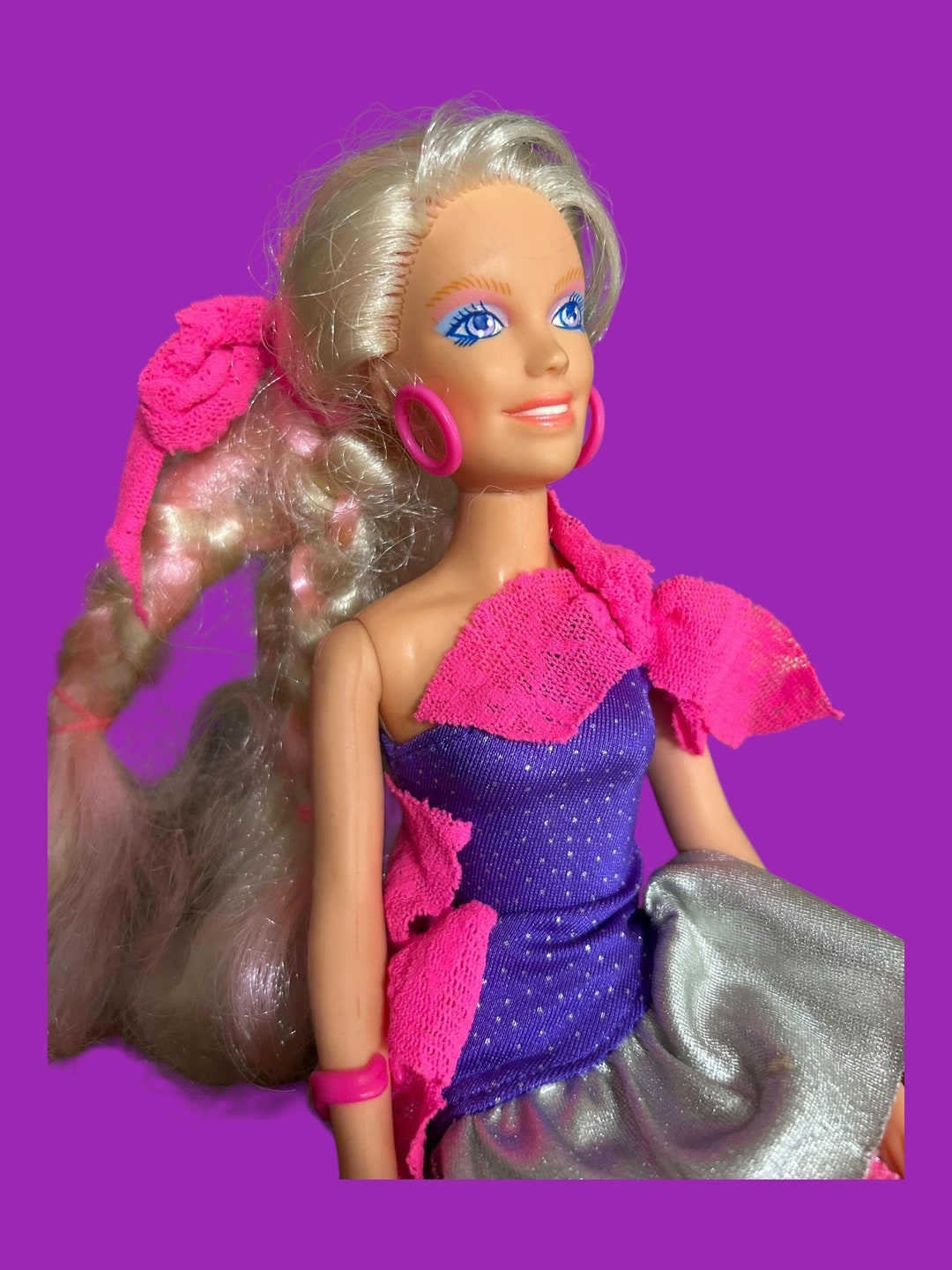 Jem And The Holograms, Jem Rock N' Gold, Poupée Jem Jerrica scintillante, Jem And The Holograms, 1985 Hasbro - France
