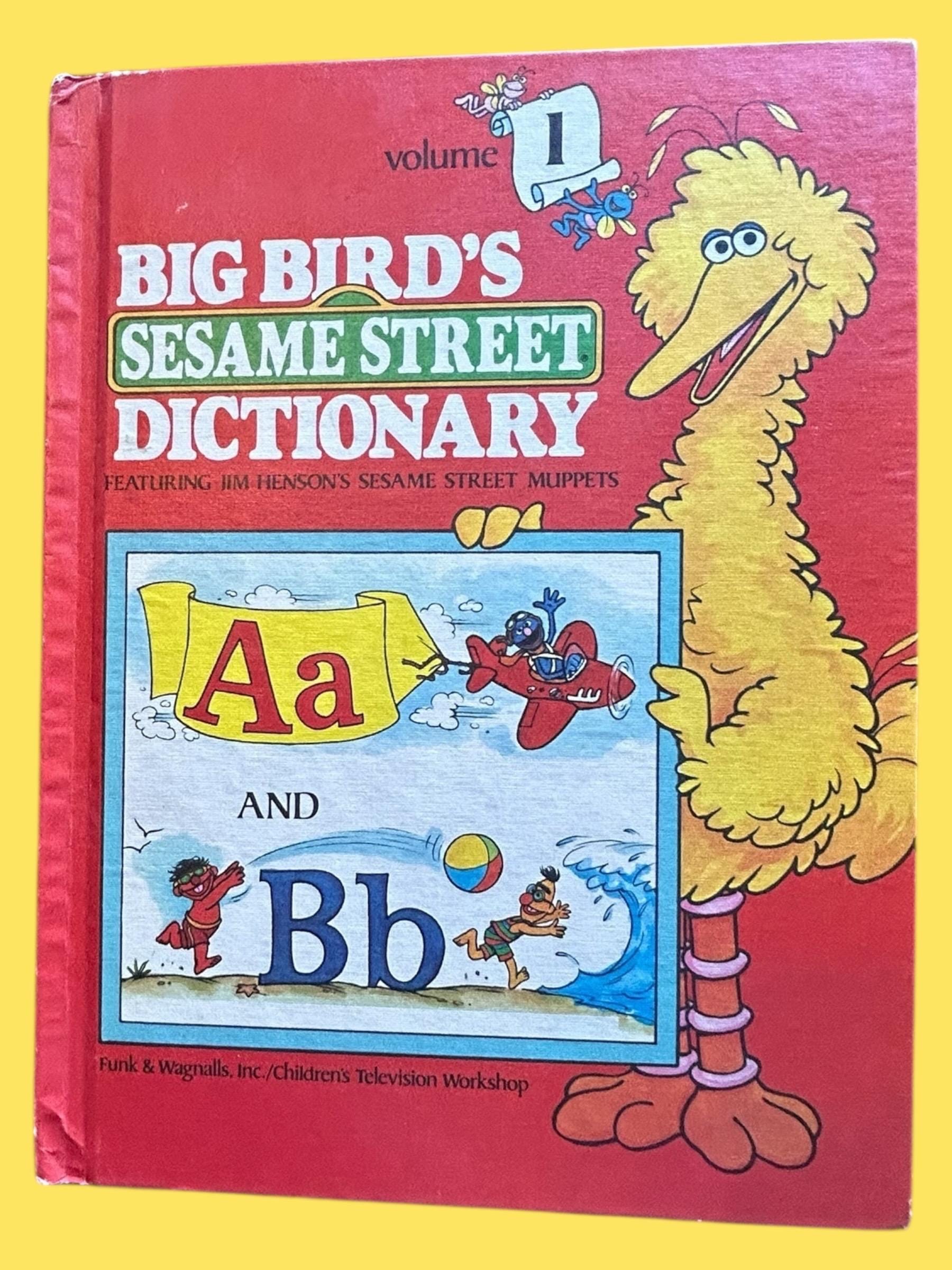 Vintage Big Bird's Sesame Street Dictionary Vol 1 A-B Vintage